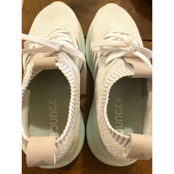 9 Adidas Purebounce + White Silver Metallic Ice Mint EUC Women's - Picture 10 of 12